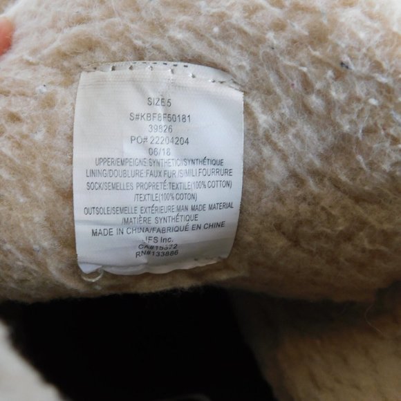 Nordstrom Rack Women Size 5 Shoes Brown Faux Leather Faux Fur Lining FLAW - Picture 12 of 13